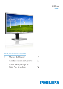 Mode d’emploi Philips 220B4LPCS Moniteur LED