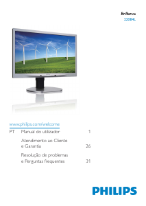 Manual Philips 220B4LPYCS Monitor LED