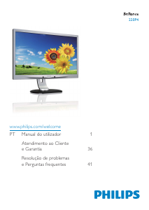 Manual Philips 220P4LPYEB Monitor LED
