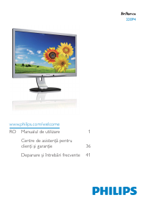 Manual Philips 220P4LPYEB Monitor LED