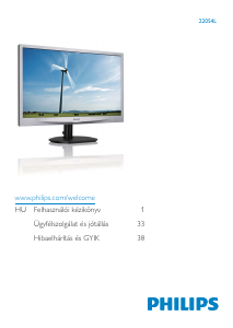 Használati útmutató Philips 220S4LSB LED-es monitor