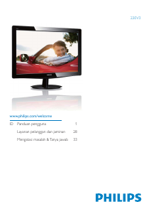 Panduan Philips 220V3LAB Monitor LED