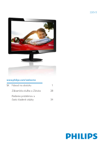 Návod Philips 220V3LSB LED monitor