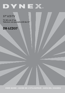 Manual de uso Dynex D-LCD37 Televisor de LCD