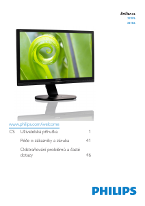 Manuál Philips 221B6QPYEB LED monitor
