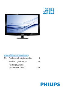 Instrukcja Philips 221EL2SB Monitor LED
