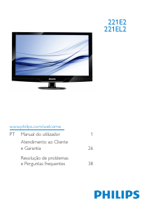Manual Philips 221EL2SB Monitor LED