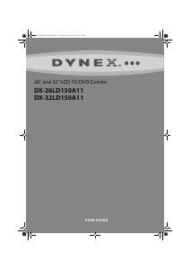 Handleiding Dynex DX-26LD150A11 LCD televisie