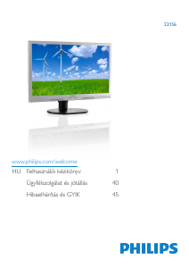 Használati útmutató Philips 221S6QYMB LED-es monitor