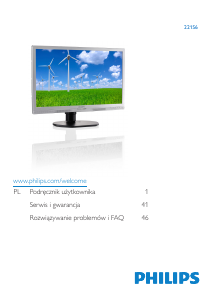 Instrukcja Philips 221S6QYMB Monitor LED