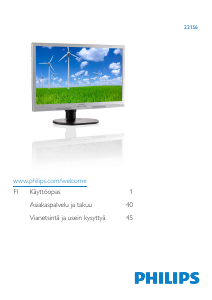 Käyttöohje Philips 221S6QYMB LED-näyttö