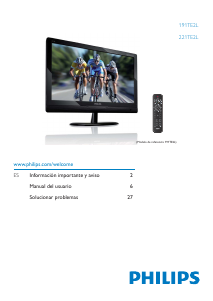 Manual de uso Philips 221TE2LB Monitor de LED