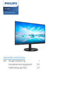 Brugsanvisning Philips 221V8LD V Line LED-skærm