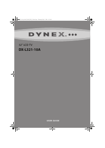Mode d’emploi Dynex DX-L321-10A Téléviseur LCD