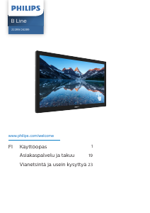 Käyttöohje Philips 222B9TN B Line LED-näyttö