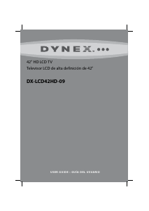Manual de uso Dynex DX-LCD42HD-09 Televisor de LCD