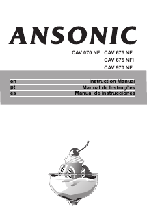 Manual de uso Ansonic CAV 070 NF Congelador