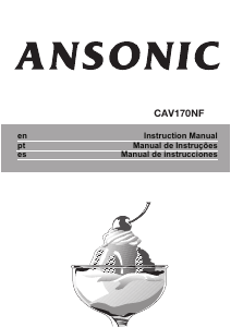 Manual Ansonic CAV 170 NF Freezer