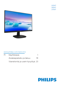 Käyttöohje Philips 223V7QHAB LED-näyttö