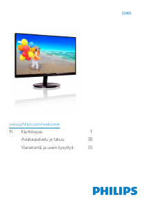 Käyttöohje Philips 224E5QDAB LED-näyttö