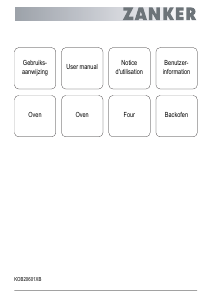 Mode d’emploi Zanker KOB20601XB Four