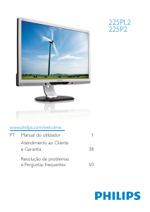 Manual Philips 225PL2ES Monitor LED