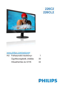 Használati útmutató Philips 226CL2SB LED-es monitor