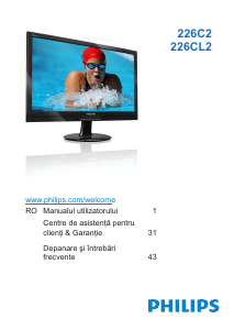 Manual Philips 226CL2SB Monitor LED