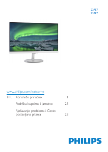 Priručnik Philips 227E7QDSB LED zaslon