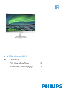 Käyttöohje Philips 227E7QDSB LED-näyttö