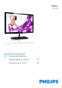 Használati útmutató Philips 229C4QHSB LED-es monitor
