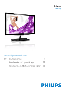 Bruksanvisning Philips 229C4QSB LED skärm