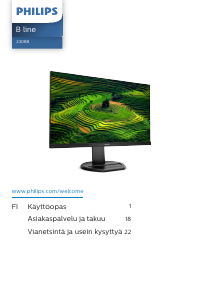 Käyttöohje Philips 230B8QJEB LED-näyttö