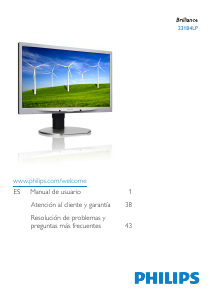 Manual de uso Philips 231B4LPYCB Monitor de LED