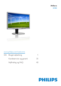 Brugsanvisning Philips 231B4QPYCB LED-skærm
