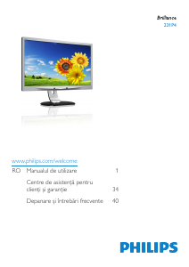 Manual Philips 231P4QPYES Monitor LED