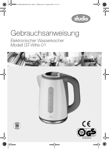 Bedienungsanleitung Studio GT-WKe-01 Wasserkocher