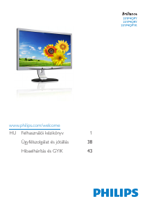 Használati útmutató Philips 231P4QRYEB LED-es monitor