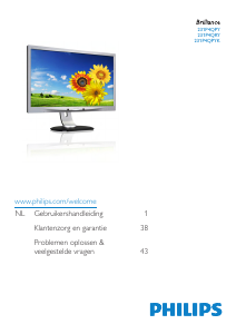 Handleiding Philips 231P4QRYEB LED monitor