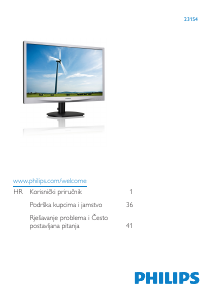 Priručnik Philips 231S4QCB LED zaslon