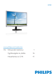 Használati útmutató Philips 231S4QCB LED-es monitor