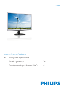 Instrukcja Philips 231S4QCB Monitor LED