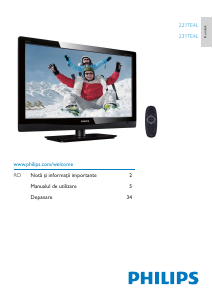 Bedienungsanleitung Philips 231TE4LB LED monitor