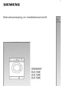Handleiding Siemens Siwamat XLS 1030 Wasmachine