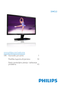 Priručnik Philips 234CL2SB LED zaslon