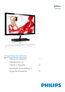 Manual Philips 239C4QSB Monitor LED
