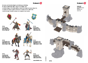 Manual Schleich set 42102 World of History Big knights castle