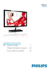 Kullanım kılavuzu Philips 239C4QSB LED ekran