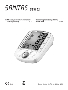 Instrukcja Sanitas SBM 52 Ciśnieniomierz