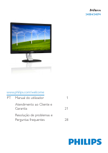 Manual Philips 240B4QPYEG Monitor LED